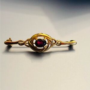 Red Garnet Brooch